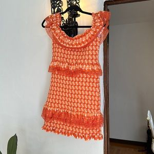 Teri Dress in Tangerine tularosa size M worn once